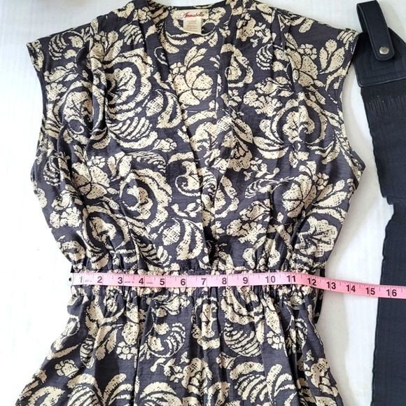 Annabelle- Capsleeve Botanical Print Mini Dress, Sz. Medium - Picture 8 of 13